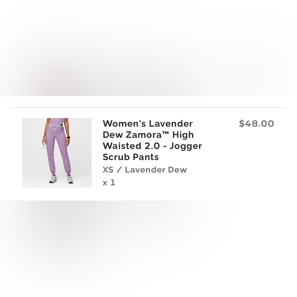 Figs scrub pants lavender dew! Excellent Condition!